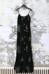 MUTEDANCE velvet embroidered suspender skirt MD24SS31